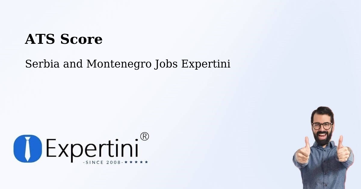 Resume ATS Score & Job Description Match Tool – Bluewater - Serbia and Montenegro Jobs Expertini