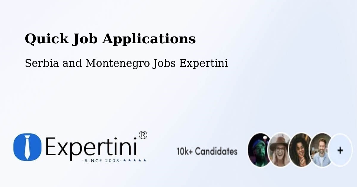 Quick Apply Feature – Bluewater - Serbia and Montenegro Jobs Expertini